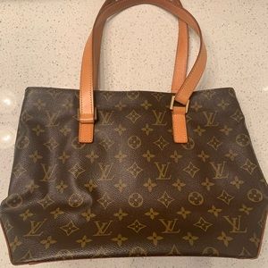 Louis Vuitton 👜 Cabas Piano Monogram Canvas Shoulder Tote.